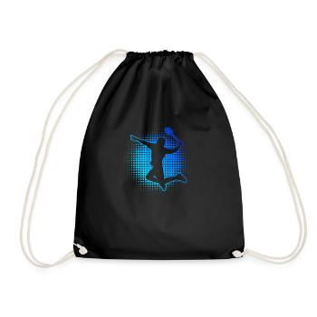 Men's Badminton Squash Badminton Player - Drawstring Bag - black - Front