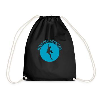 Bouldern Klettern Climbing - Turnbeutel - Schwarz - Vorne