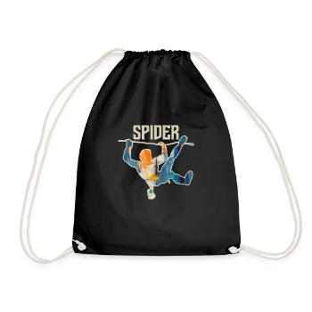 Climbing Free Time Gift Climber - Drawstring Bag - black - Front