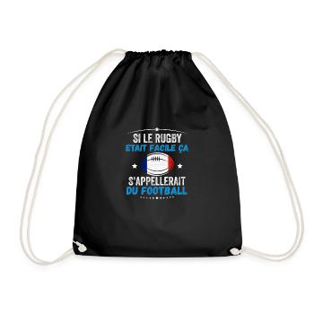 Si Le Rugby etait Facile ca s'appellerait du Foot - Sac de sport léger - noir - Devant