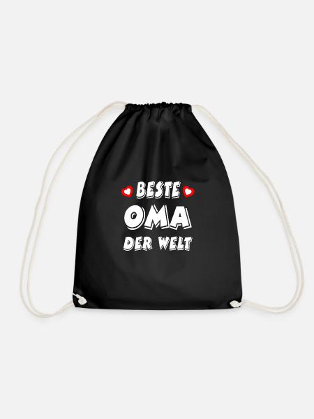 Oma - Turnbeutel - Schwarz