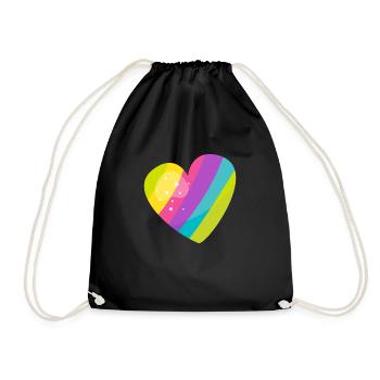 Cœur - Sac de sport léger - noir - Devant