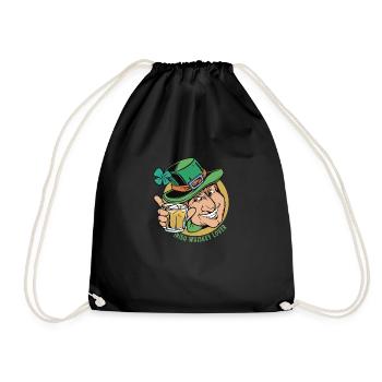 Irish Whiskey Lover Leprechaun Saint-Patrick - Sac de sport léger - noir - Devant