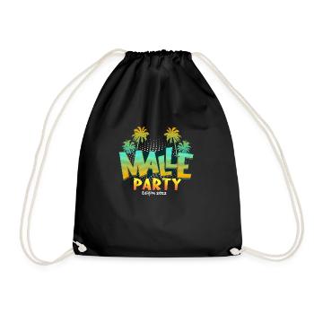 malle party edition 2022 - Turnbeutel - Schwarz - Vorne