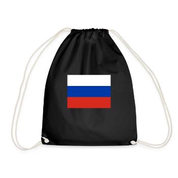 Russland - Turnbeutel - Schwarz - Vorne
