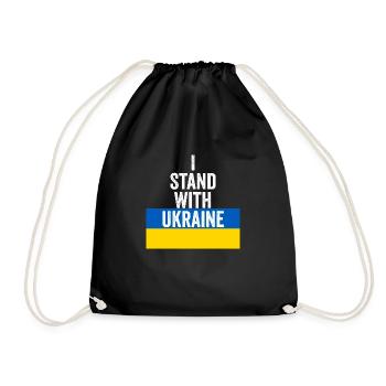 Ukraine - Turnbeutel - Schwarz - Vorne