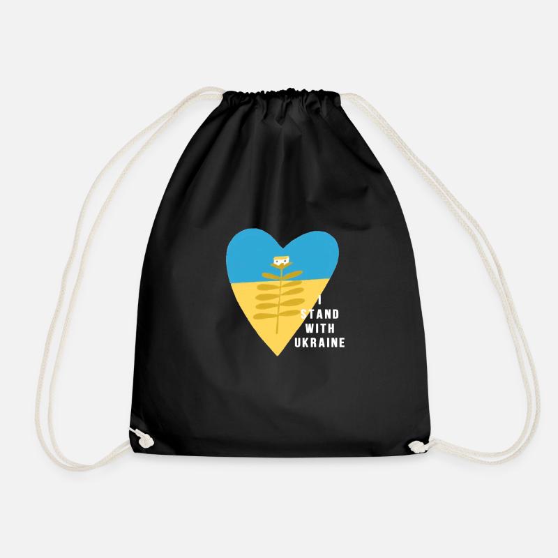 Ukraine - Drawstring Bag - black