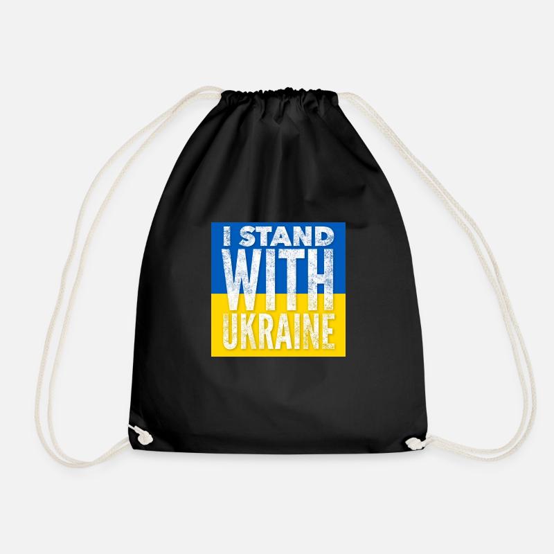 Ukraine - Turnbeutel - Schwarz