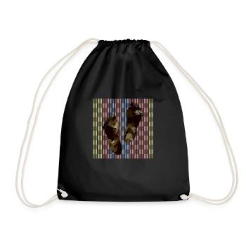 Feet - Drawstring Bag - black - Front