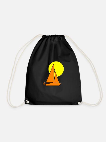Sail - Drawstring Bag - black