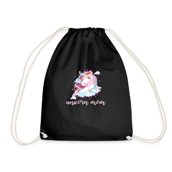 Maman Licorne - Sac de sport léger - noir - Devant