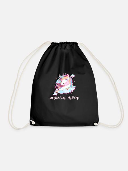 Unicorn Mom - Turnbeutel - Schwarz