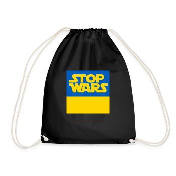 Ukraine - Drawstring Bag - black - Front