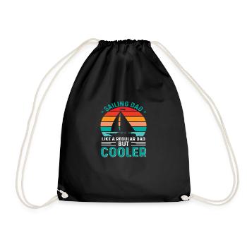 Sailor Dad Retro Vintage - Drawstring Bag - black - Front