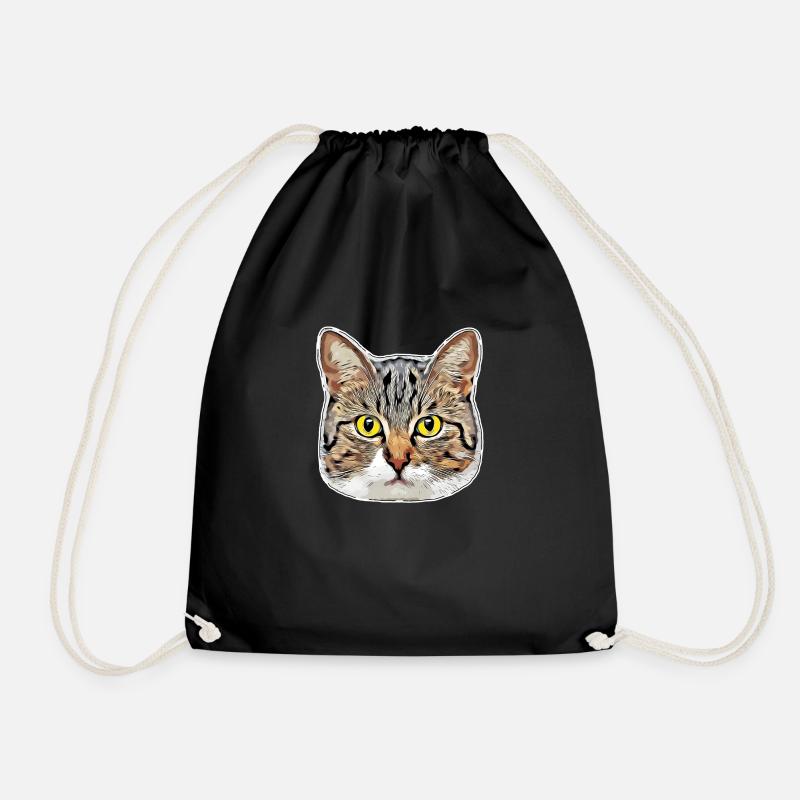 toon tabby cat 05 - Turnbeutel - Schwarz