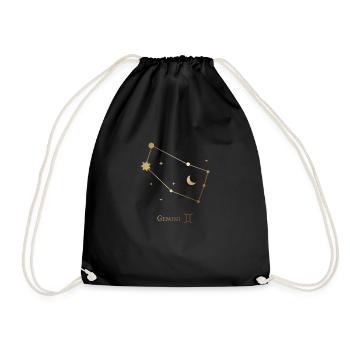 Gémeaux/Jumeaux - Sac de sport léger - noir - Devant