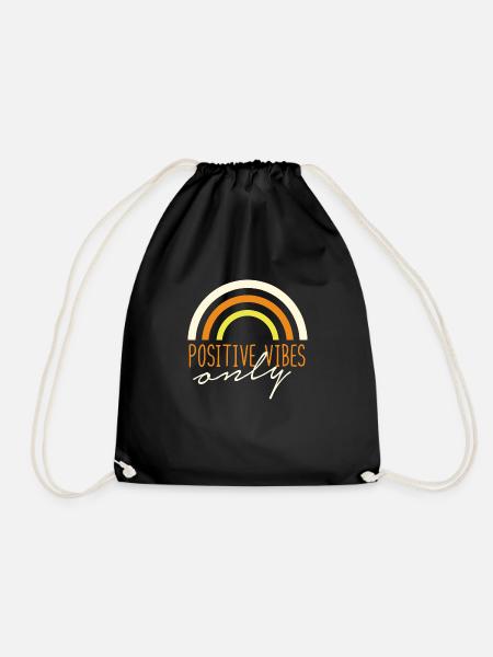 Vibrations positives uniquement - Sac de sport léger - noir