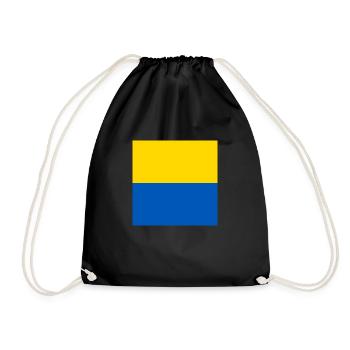 Ukraine Couleurs Drapeau Couleurs Nationales Jaune Bleu Drapeau - Sac de sport léger - noir - Devant
