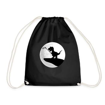 floorball floorball-dino unihockeyTRex unihoc - Drawstring Bag - black - Front