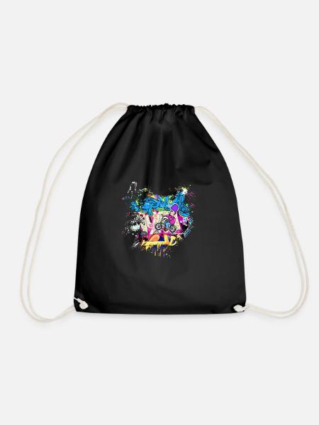 Graffitti - Sac de sport léger - noir