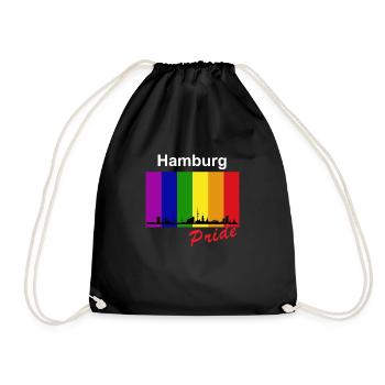 Hamburg Pride - Drawstring Bag - black - Front
