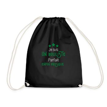 Je suis bouliste parfait enfin presque - Sac de sport léger - noir - Devant