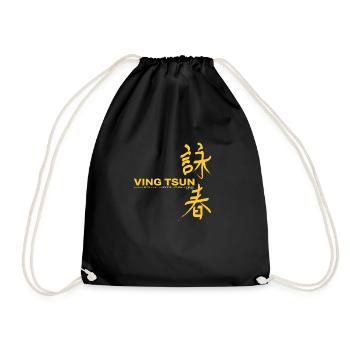 Ving Tsun Martial Arts Center est 1987 gold white - Turnbeutel - Schwarz - Vorne