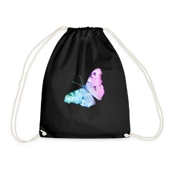 Schmetterling - Turnbeutel - Schwarz - Vorne