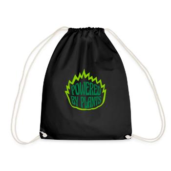 Powered by plants - Turnbeutel - Schwarz - Vorne