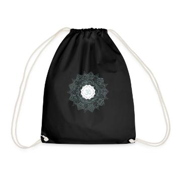 om chakra yoga hell menthe mandala - Sac de sport léger - noir - Devant