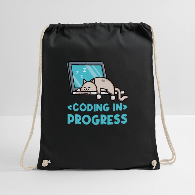 Coding In Progress Coder Programmer Computer Nerd Turnbeutel