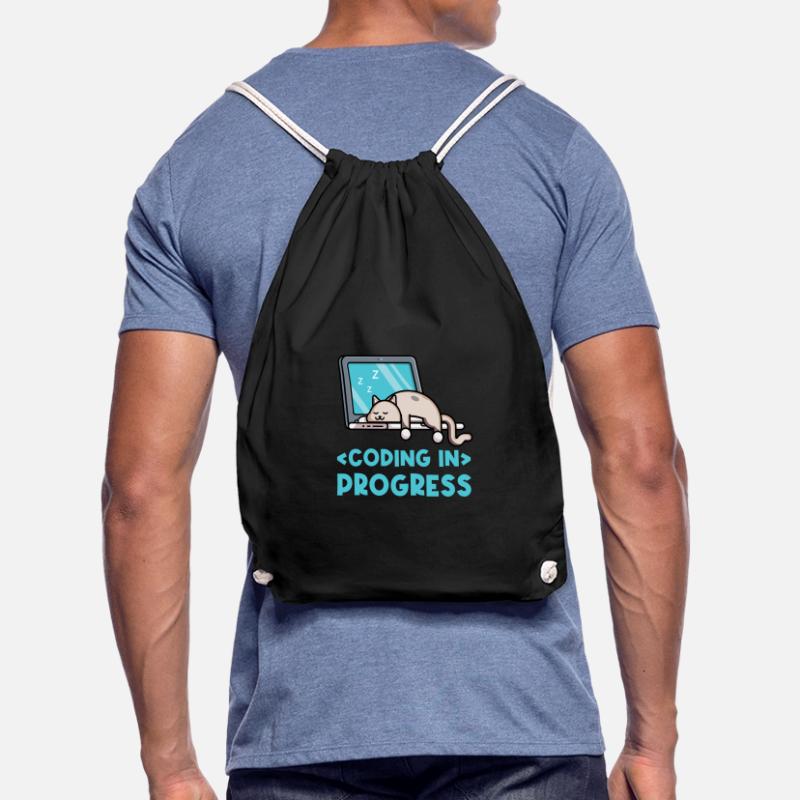 Coding In Progress Coder Programmer Computer Nerd Turnbeutel