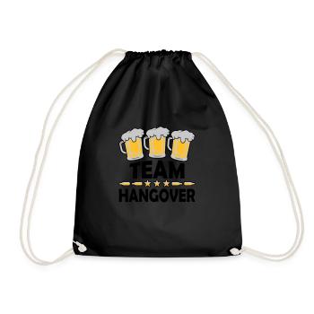 Team Hangover Alcohol - Drawstring Bag - black - Front