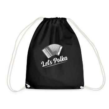 Let's Polka Pride Accordion - Turnbeutel - Schwarz - Vorne