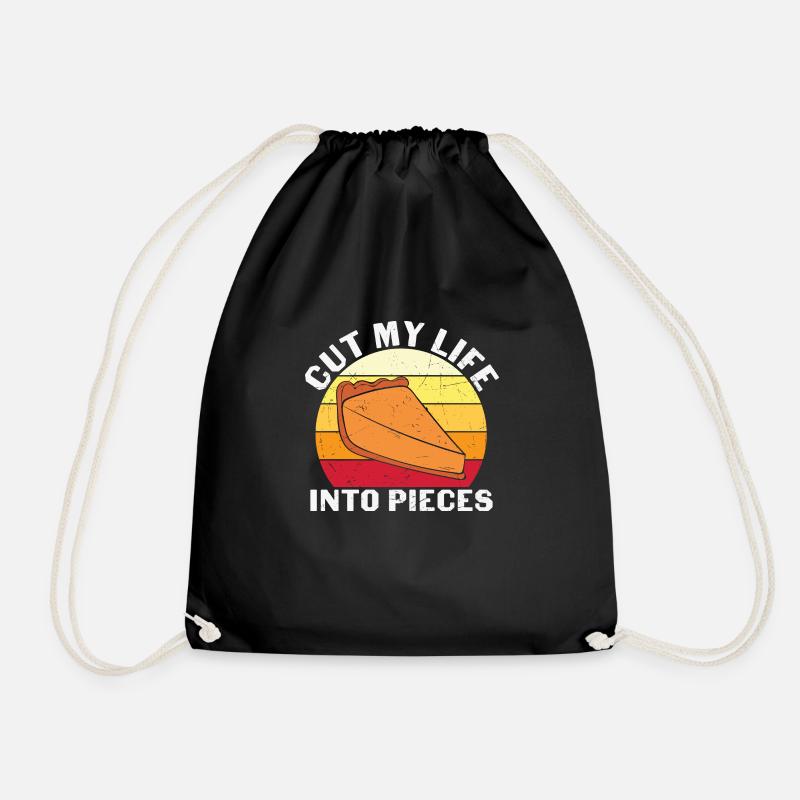 Cut My Life Into Pieces - Drawstring Bag - black