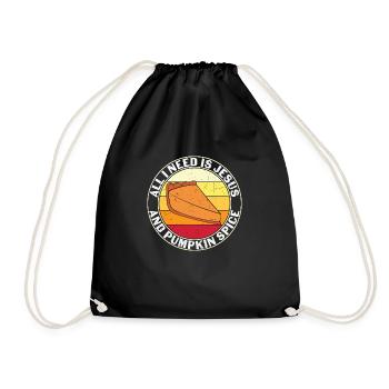All I Need Is Jesus - Drawstring Bag - black - Front