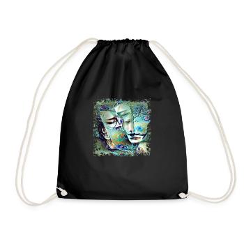 Toujours dormir l’amour - Sac de sport léger - noir - Devant
