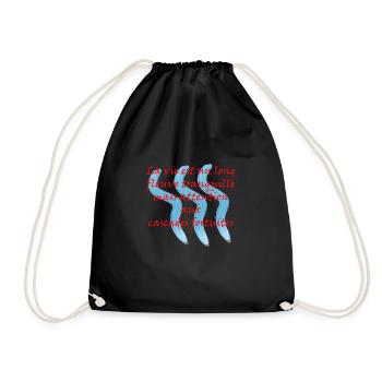 La vie est un long Fleuve tranquille - Sac de sport léger - noir - Devant