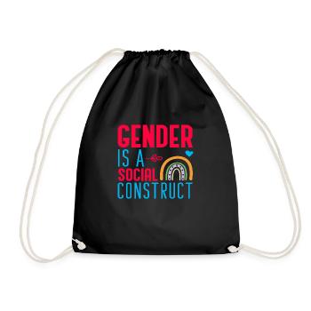 Gender is a Social Construct - Turnbeutel - Schwarz - Vorne