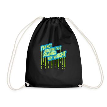 Je ne discute pas - Sac de sport léger - noir - Devant