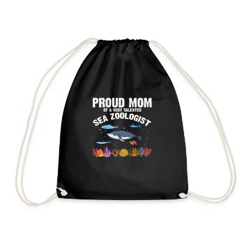 Fière Maman Ichtyologiste Biologiste Marine Océan Mer - Sac de sport léger - noir - Devant