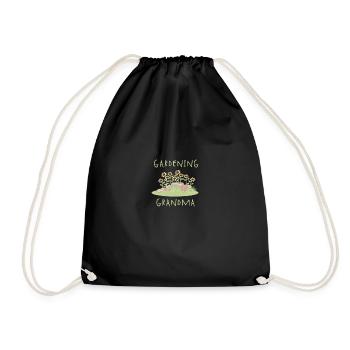 Gardening Grandma - Turnbeutel - Schwarz - Vorne