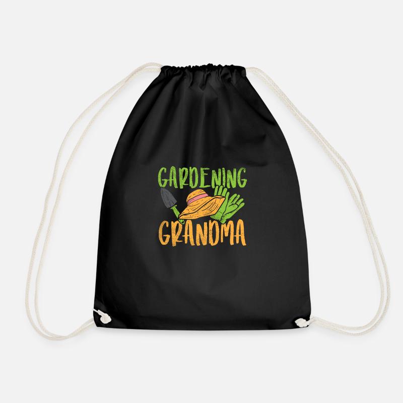 Gardening Grandma - Turnbeutel - Schwarz