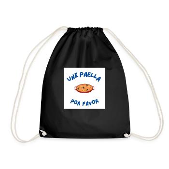 Une paella por favor - Drawstring Bag - black - Front