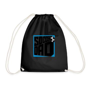 Logo Design Soccer Dad - Drawstring Bag - black - Front