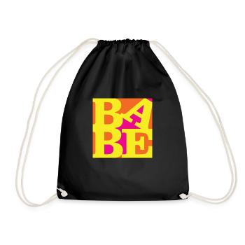 Babe WordPlay art original 5 - Sac de sport léger - noir - Devant