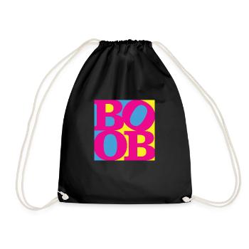 Boob WordPlay art original 7 - Sac de sport léger - noir - Devant