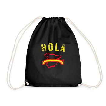 HOLA Vacances en Espagne - Sac de sport léger - noir - Devant
