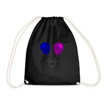 Ballon, Ballons, Fête, - Sac de sport léger - noir - Devant