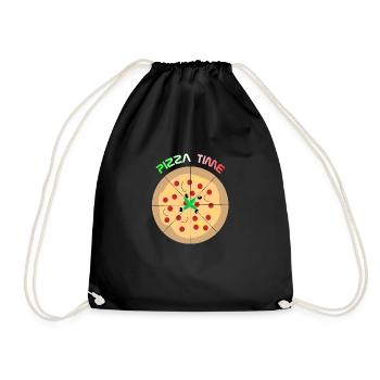 PIZZA ITALY - Drawstring Bag - black - Front